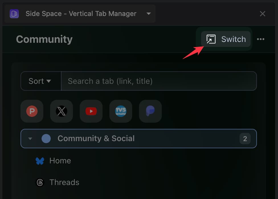 How to Switch Spaces