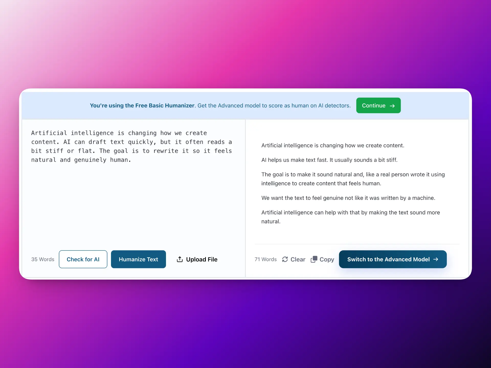 ZeroGPT AI Humanizer