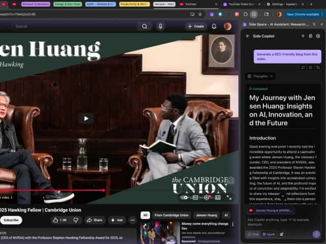 Generated blog draft from video content