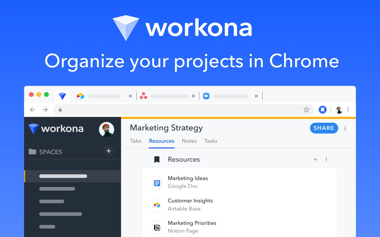 Tab Manager by Workona